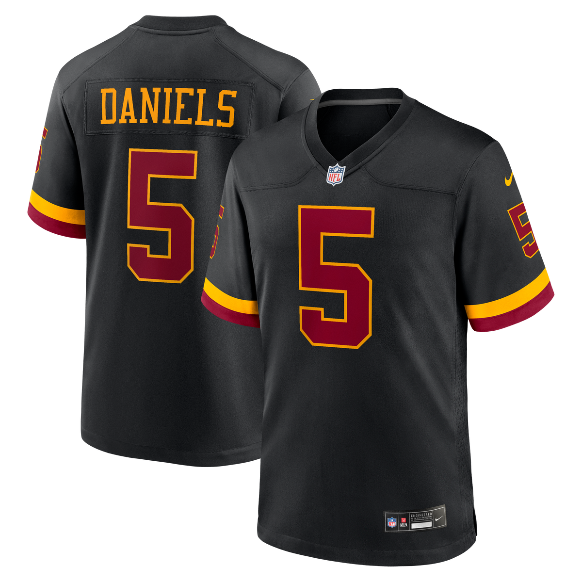 Jayden Daniels Alternate Game Jersey Black