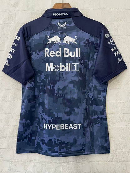 Special Edition Track Polo Shirt Navy 2025 F1-003