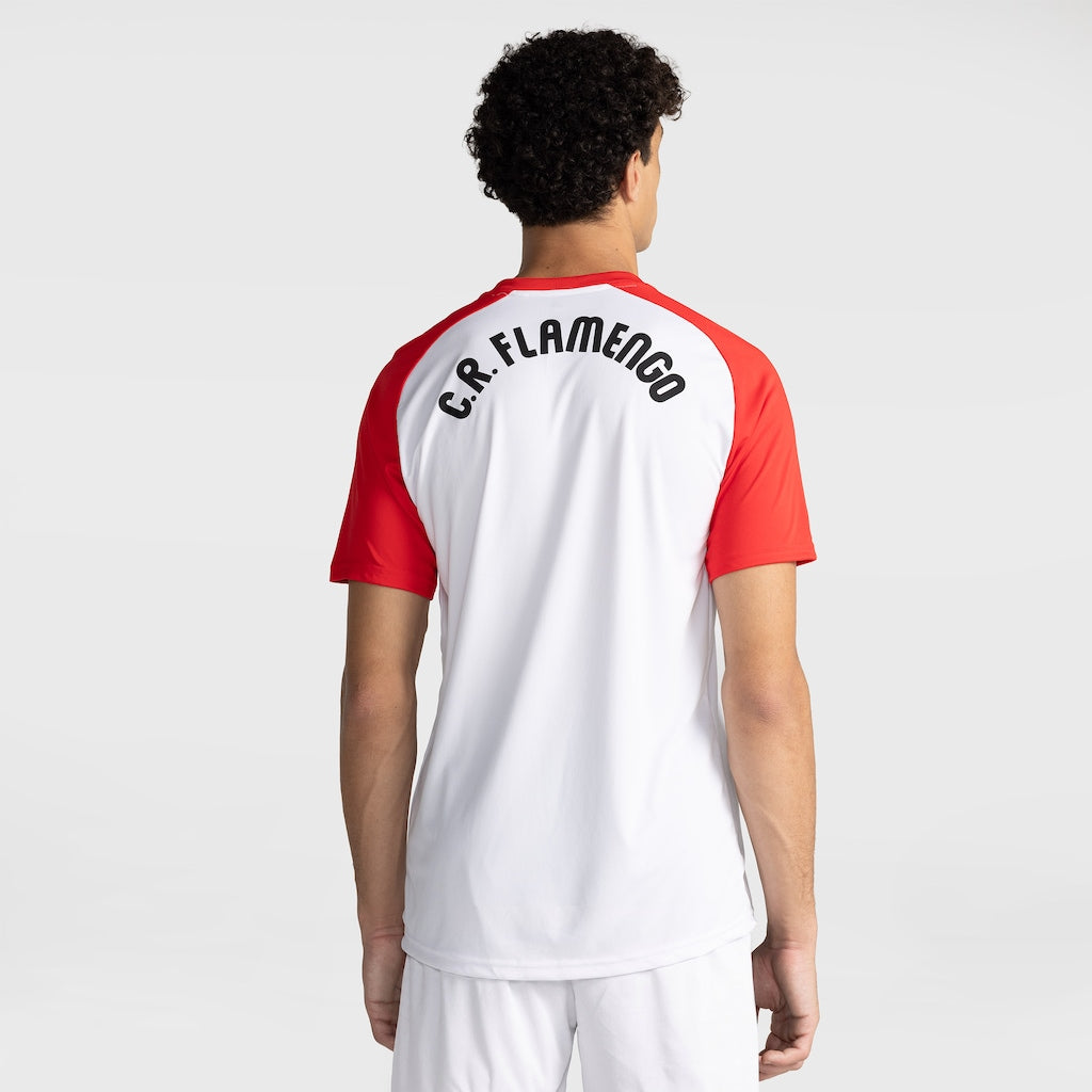 Pré Jogo  26/27 Branca e Vermelho Fan Shirt