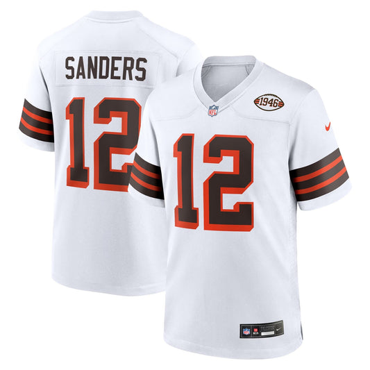 Shedeur Sanders Cleveland Browns 2025 Draft 2nd Alternate Game Jersey - White