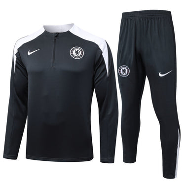 Chelsea 25/26 Pre-Match Black Tracksuit