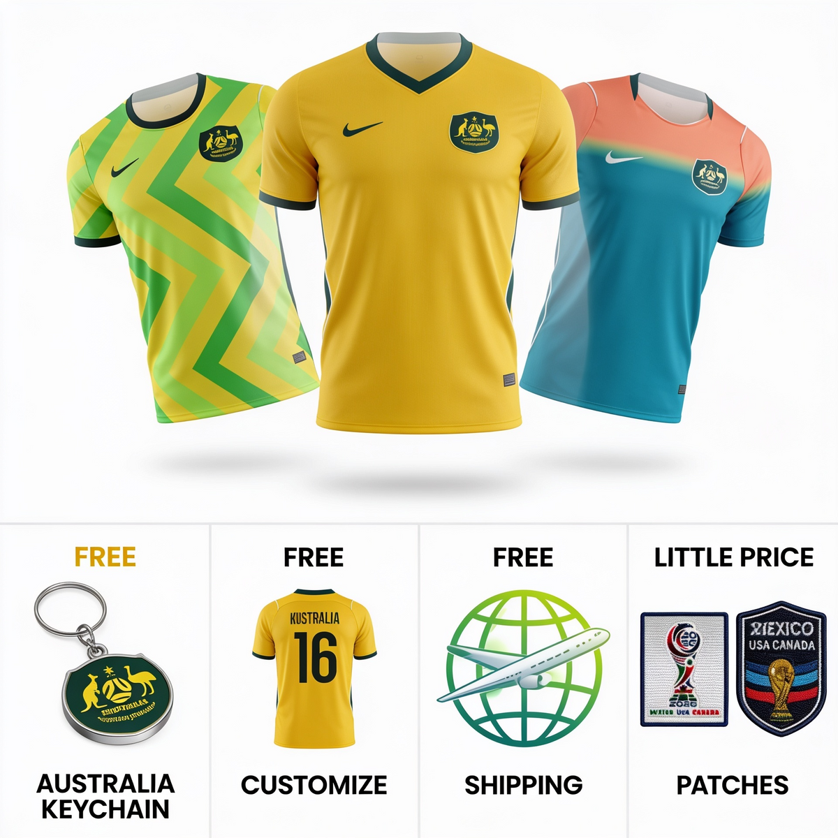 Combo Home 2026 Fifa World Cup, Away 2026 and 25/26 Away 746