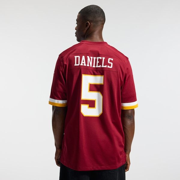 Jayden Daniels Game Jersey Burgundy