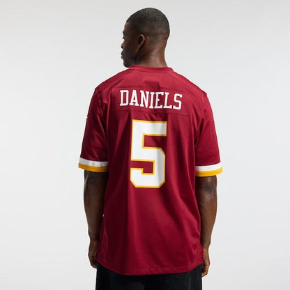 Jayden Daniels Game Jersey Burgundy