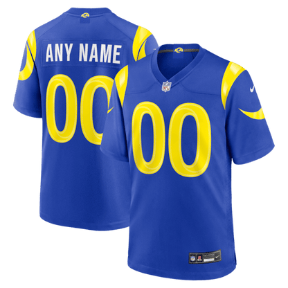 Los Angeles Rams Custom Game Jersey Royal