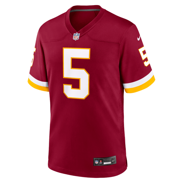 Jayden Daniels Game Jersey Burgundy