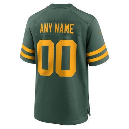 Green Bay Packers Alternate Custom Jersey Green
