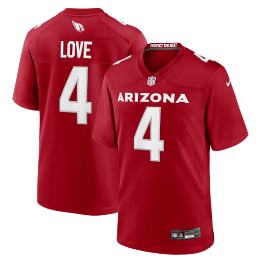 Jeremiyah Love 2026 NFL Draft First Round Pick No. 3 Game Jersey Cardinal
