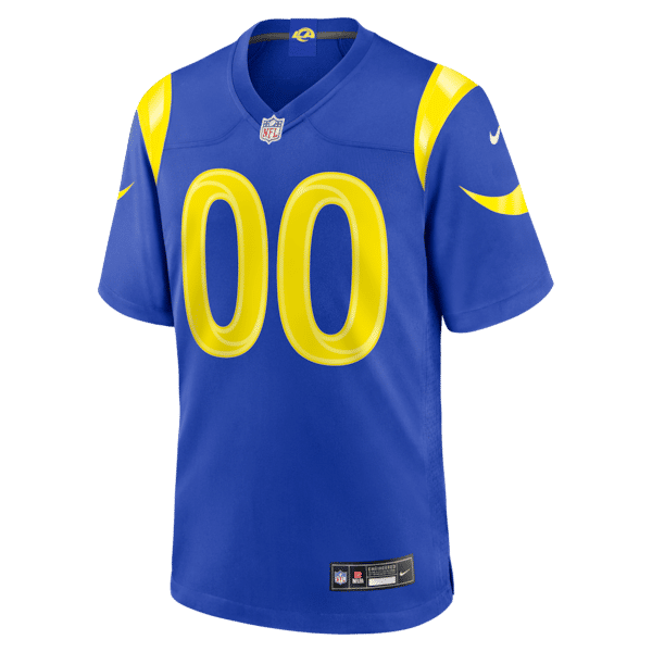 Los Angeles Rams Custom Game Jersey Royal