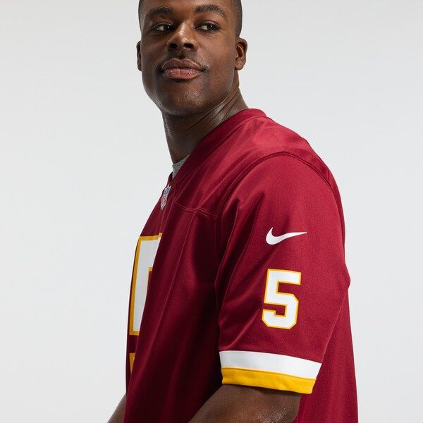 Jayden Daniels Game Jersey Burgundy