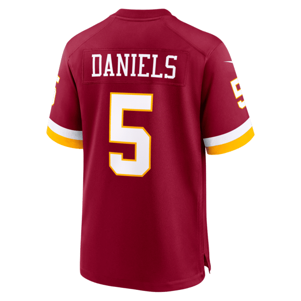 Jayden Daniels Game Jersey Burgundy