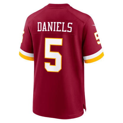 Jayden Daniels Game Jersey Burgundy